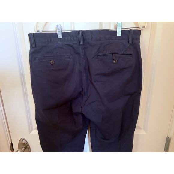 Men's Polo Ralph Lauren Navy Blue Stretch Straight Leg Chino Pants 33 X 32 - Picture 4 of 5